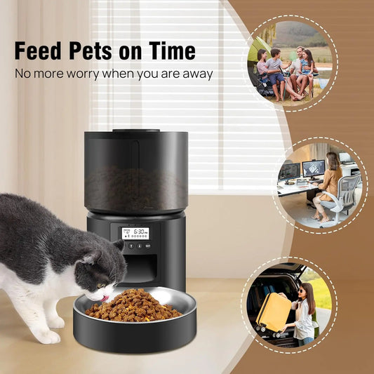 Pawfect Picks Automatic Pet Feeder with Timer.  3 Litre Food Dispenser Portion Control.