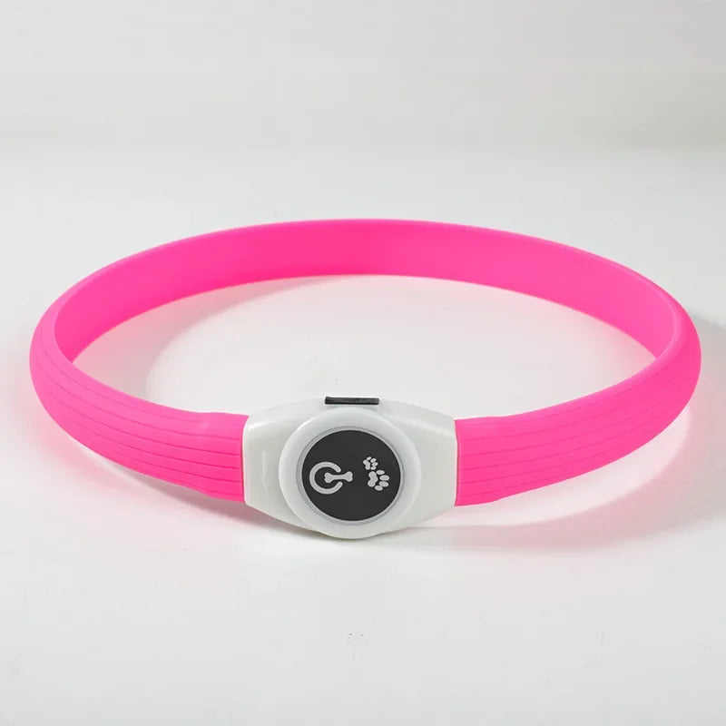 Led Luminous Dog Collar PVC Waterproof, for Large Medium or Small Dogs.  Keep your pet visible!
